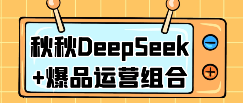 秋秋DeepSeek+爆品运营组合-创码者资源网