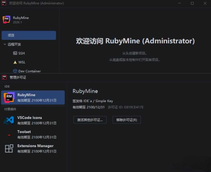 RubyMine v2026.1.2 高级版-创码者资源网